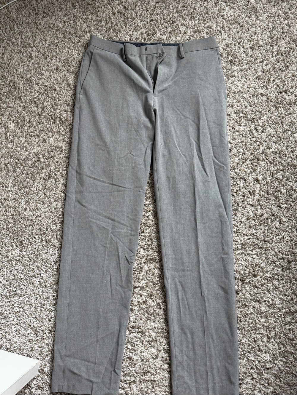 Haggar Light Gray Men's Dress Pants - Straight Leg